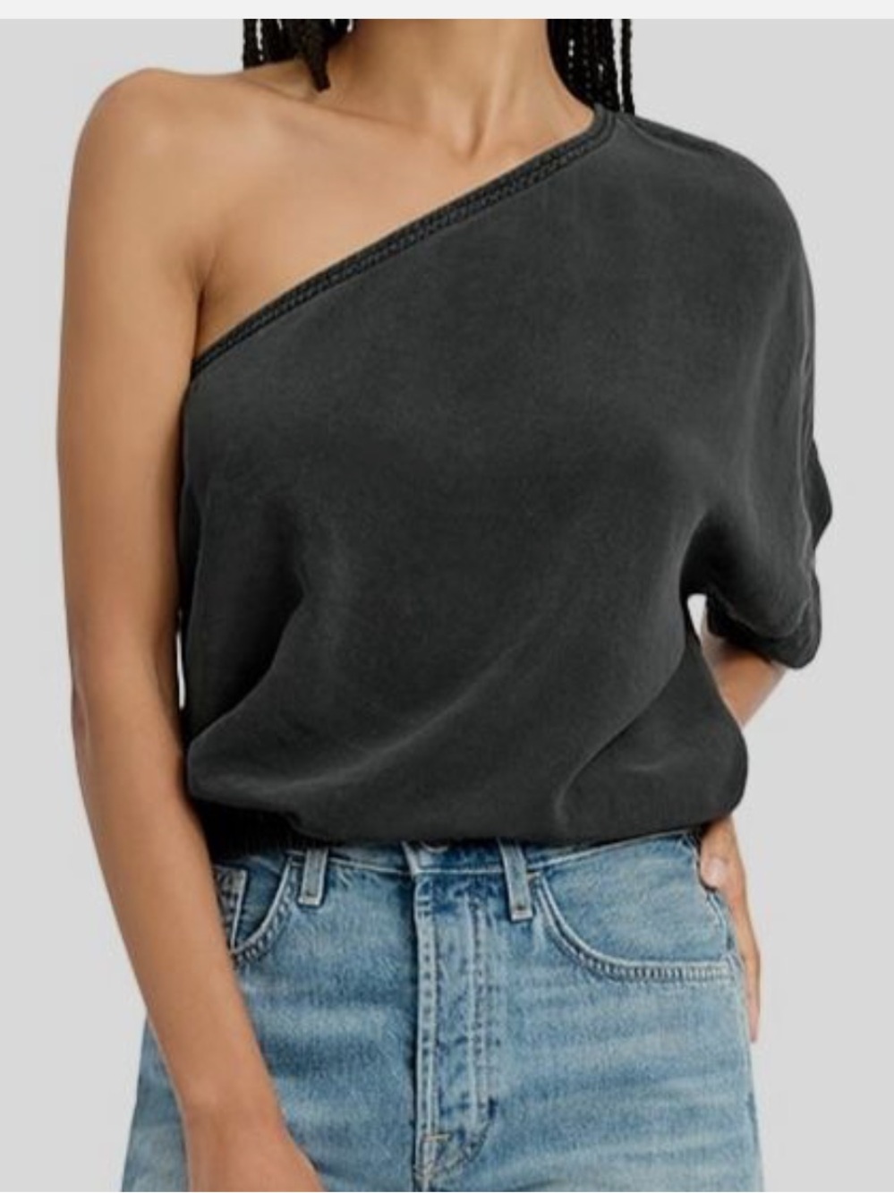 Splendid Black One-Shoulder Top
